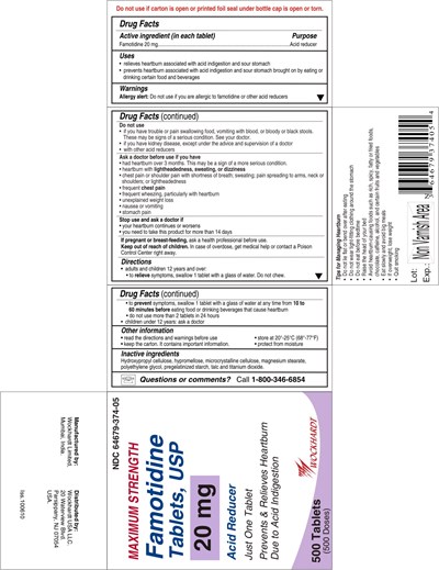 Famotidine 20 mg_otc_500's Bottle Carton (Famotidine 20 mg Otc 500s Bottle Carton)